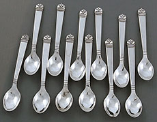 Peer Smed sterling silver coffee spoons